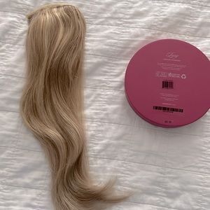 16” 100 gr beige blond ponytail 100% human hair
